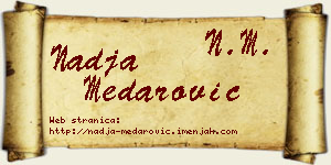 Nadja Medarović vizit kartica